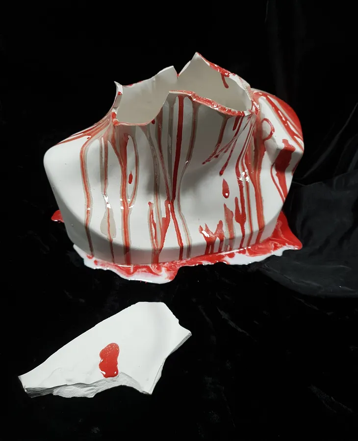 Image of Is Greek sculpture alive? by Natalia Byrdina, size: 17 × 32 cm, made of Ceramic, Ceramics medium, priced at $1620