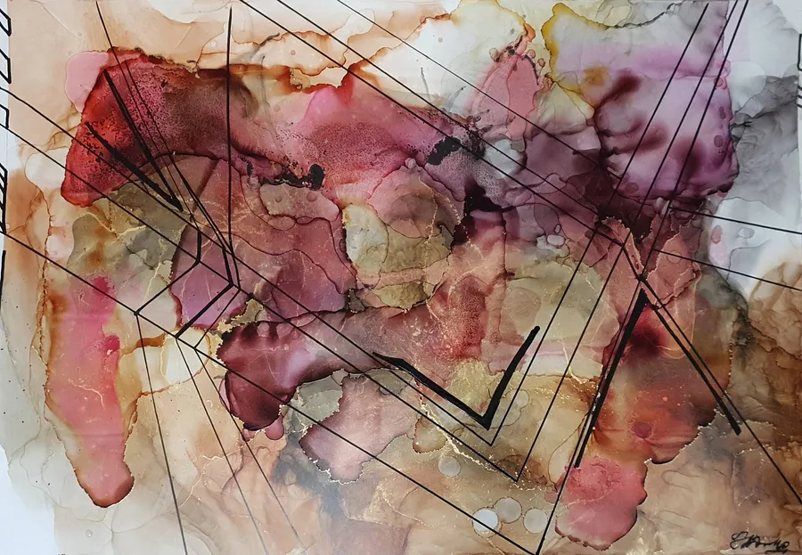 Image of Deceased House Plan by Natalia Byrdina, size: 100 × 70 cm, made of Paper, Works medium, priced at $1633