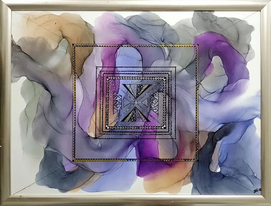 Image of Feelings and Mind by Natalia Byrdina, size: 109 × 84 cm, made of Plastic, Drawing medium, priced at $682